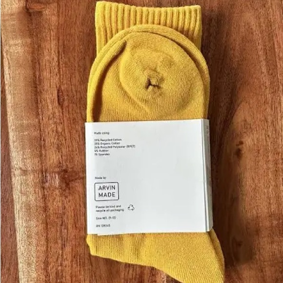 Gallery Dept Original Logo Mustard Yellow Socks - Picture 2 of 2